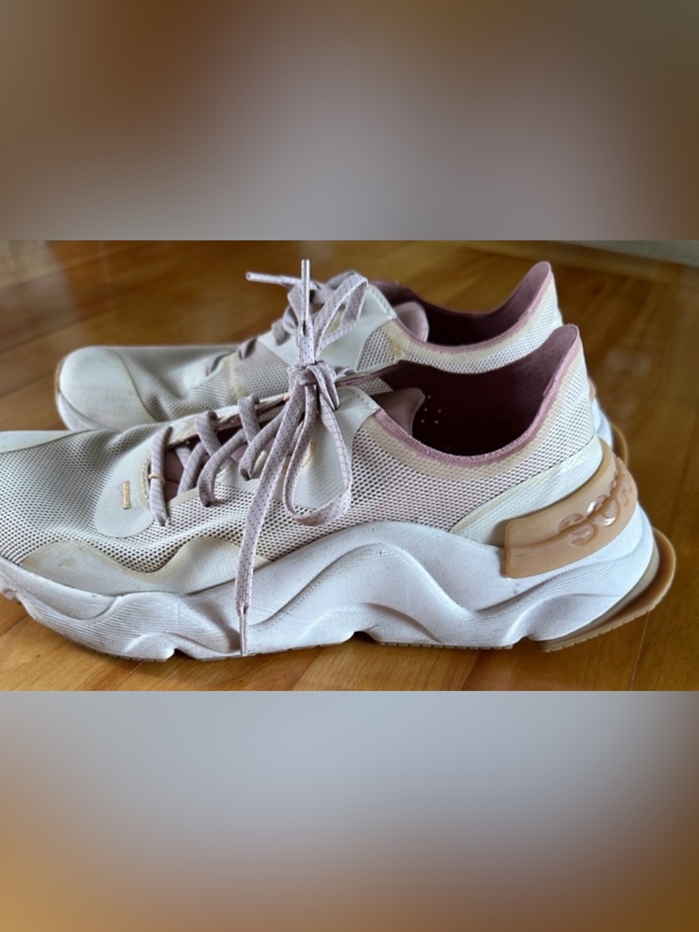 Sorel Kinetic RNEGD Float Pink Salt Sea Wave Chunky Sneakers 9